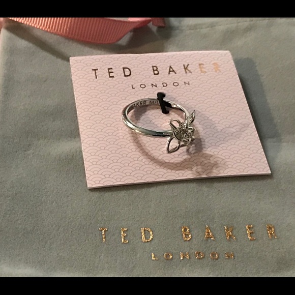 NWT Ted Baker London M/L Breeze Crystal Ring - Picture 3 of 8